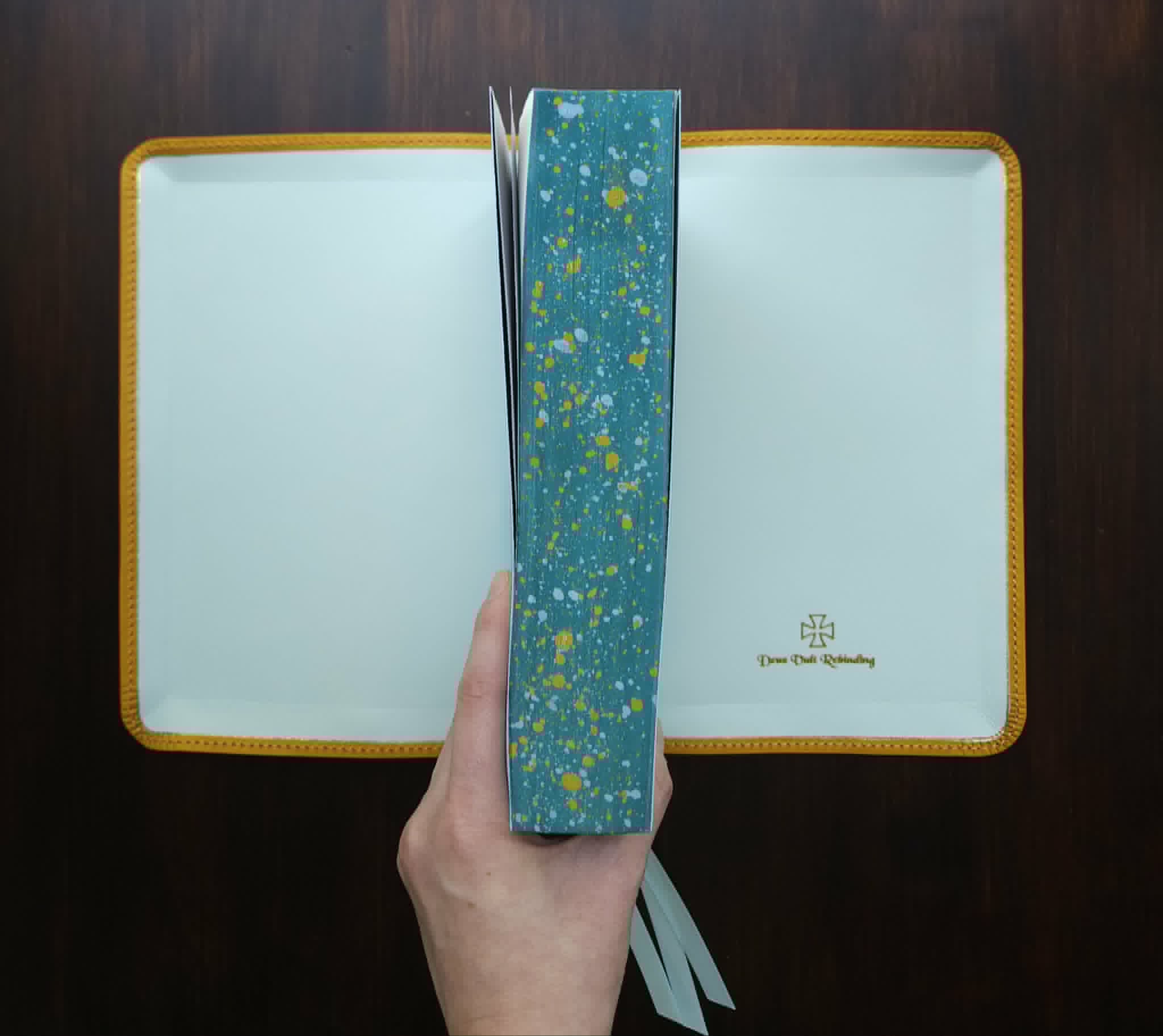 CSB Adorned Bible Rebind - Yellow view 6