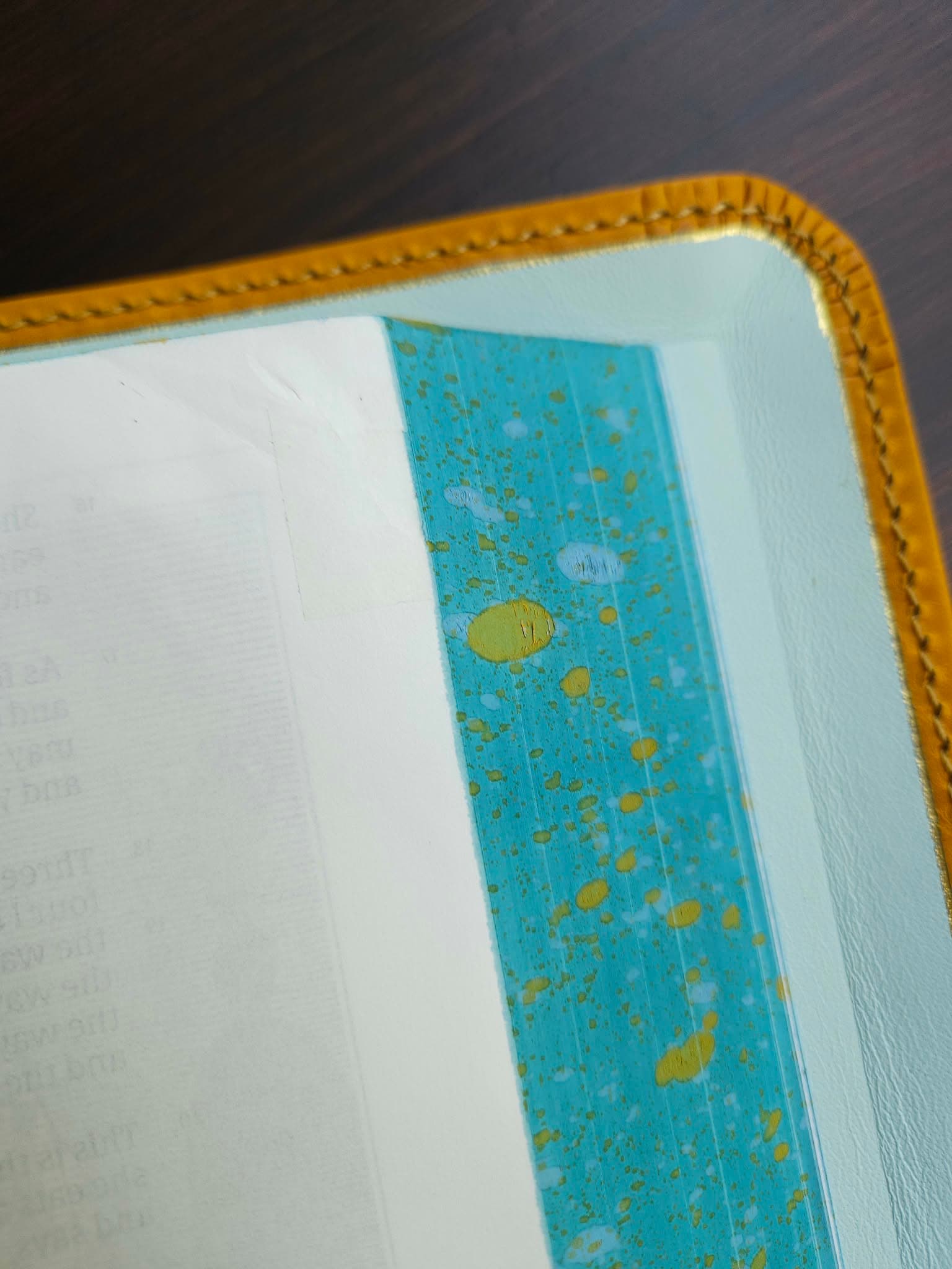 CSB Adorned Bible Rebind - Yellow view 5
