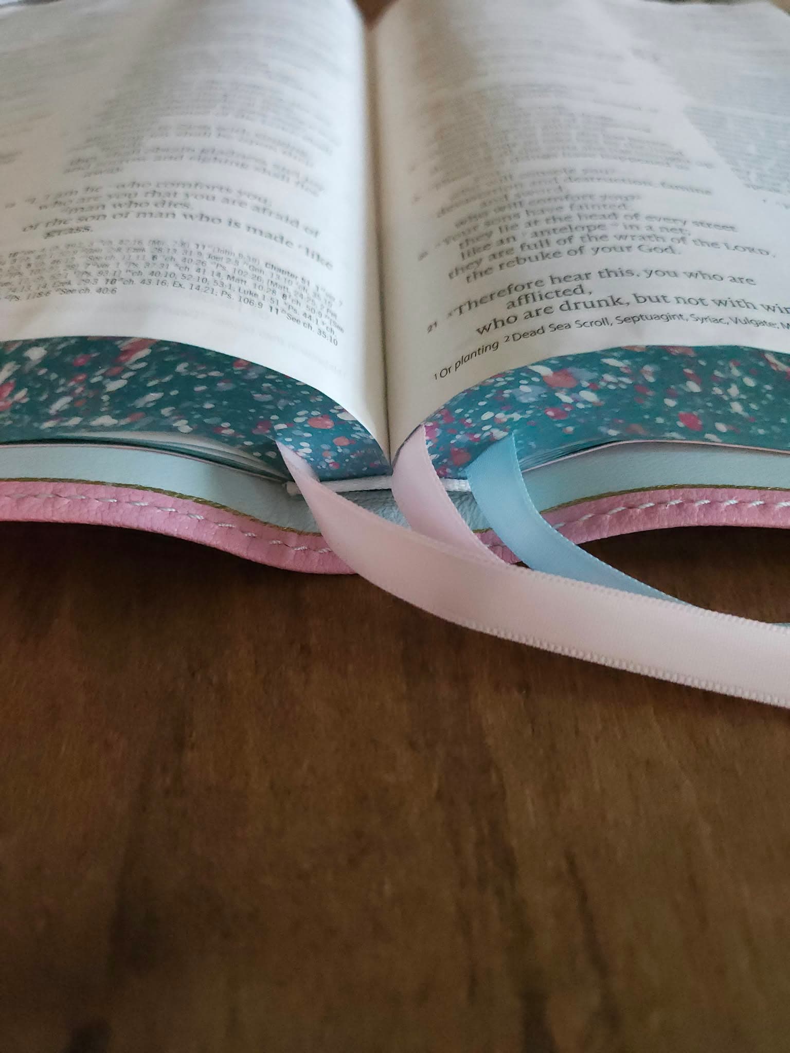 ESV Creeds and Confession Bible Rebind - Alran Sully - Rose view 6
