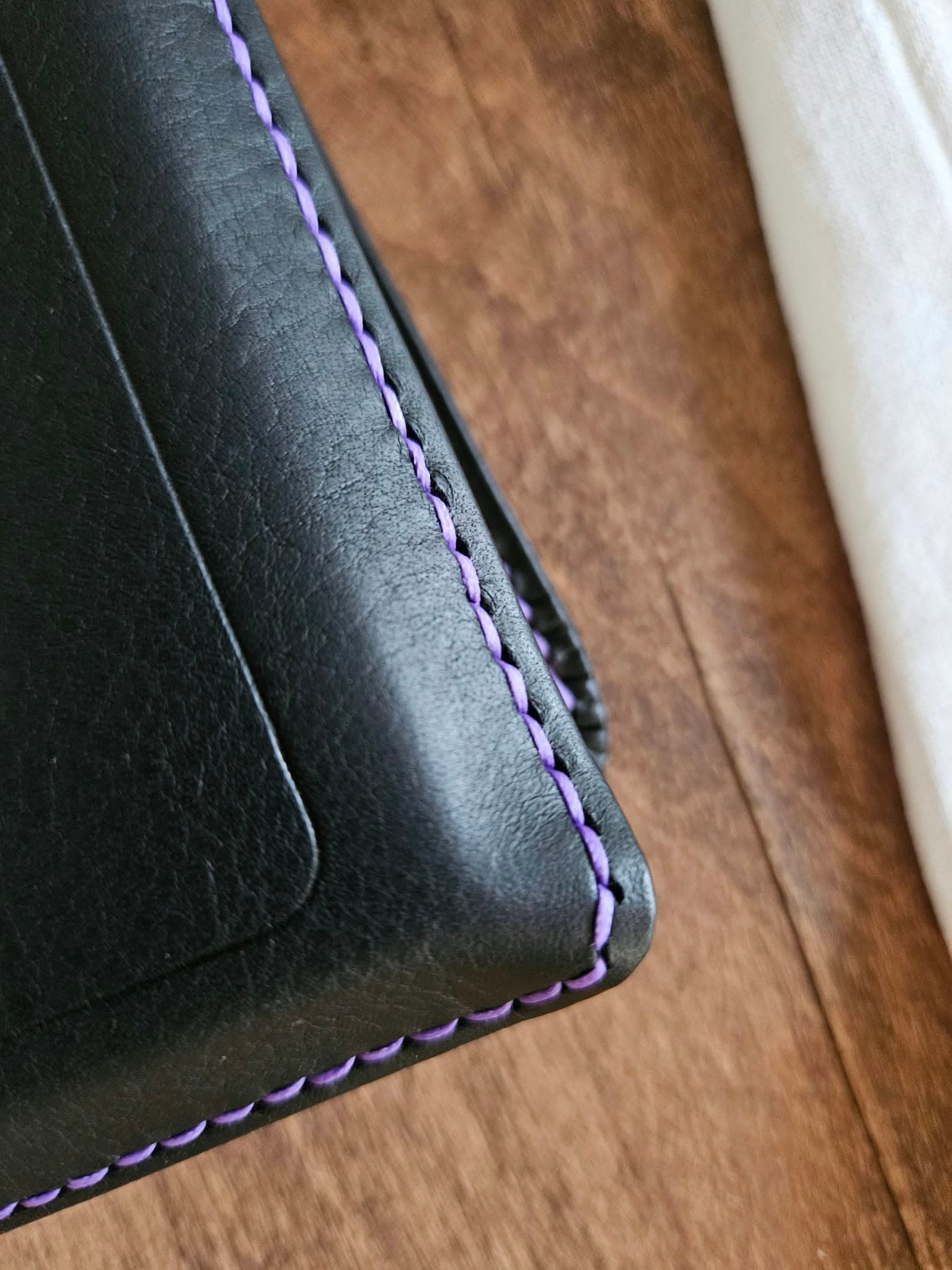 ESV Creeds and Confession Bible Rebind - Black Pebbled Badalassi view 12