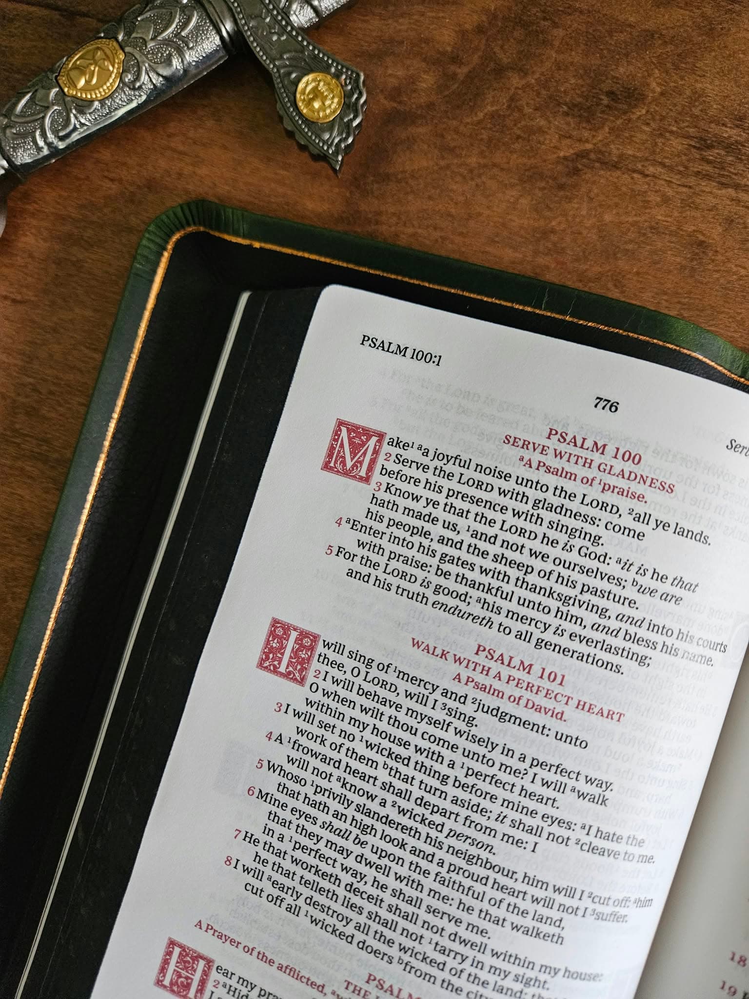 KJV, Personal Size Reference Bible Rebind, Sovereign Collection in Emerald view 15