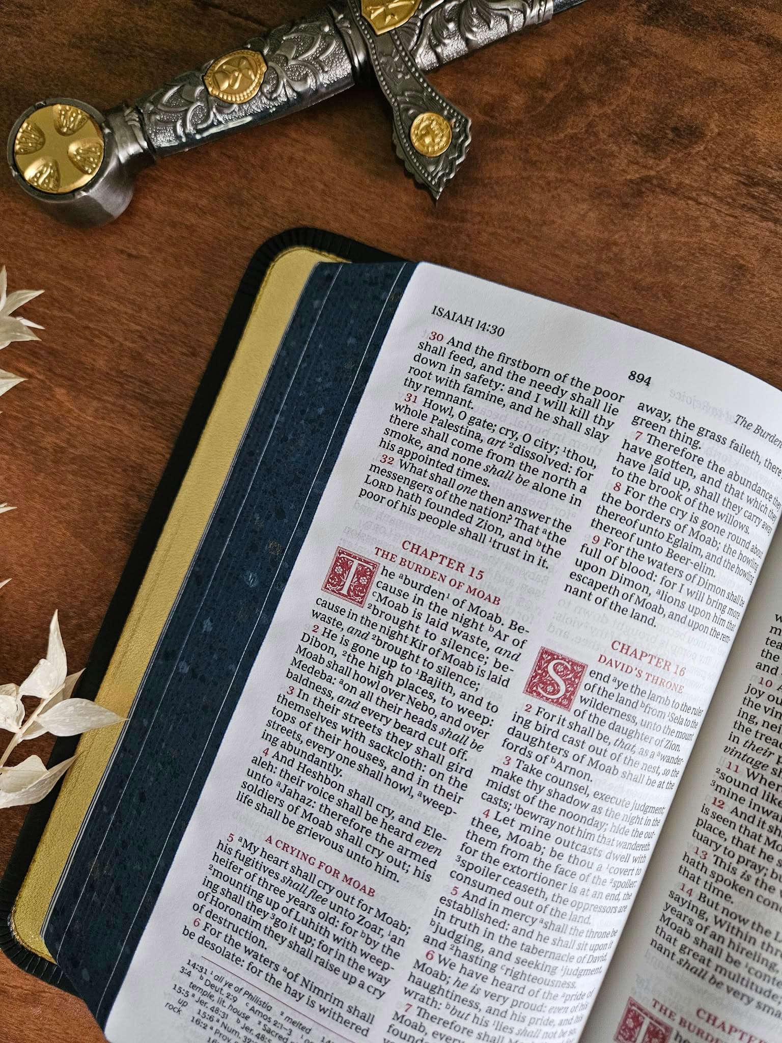 KJV, Personal Size Reference Bible Rebind, Sovereign Collection in Navy view 7