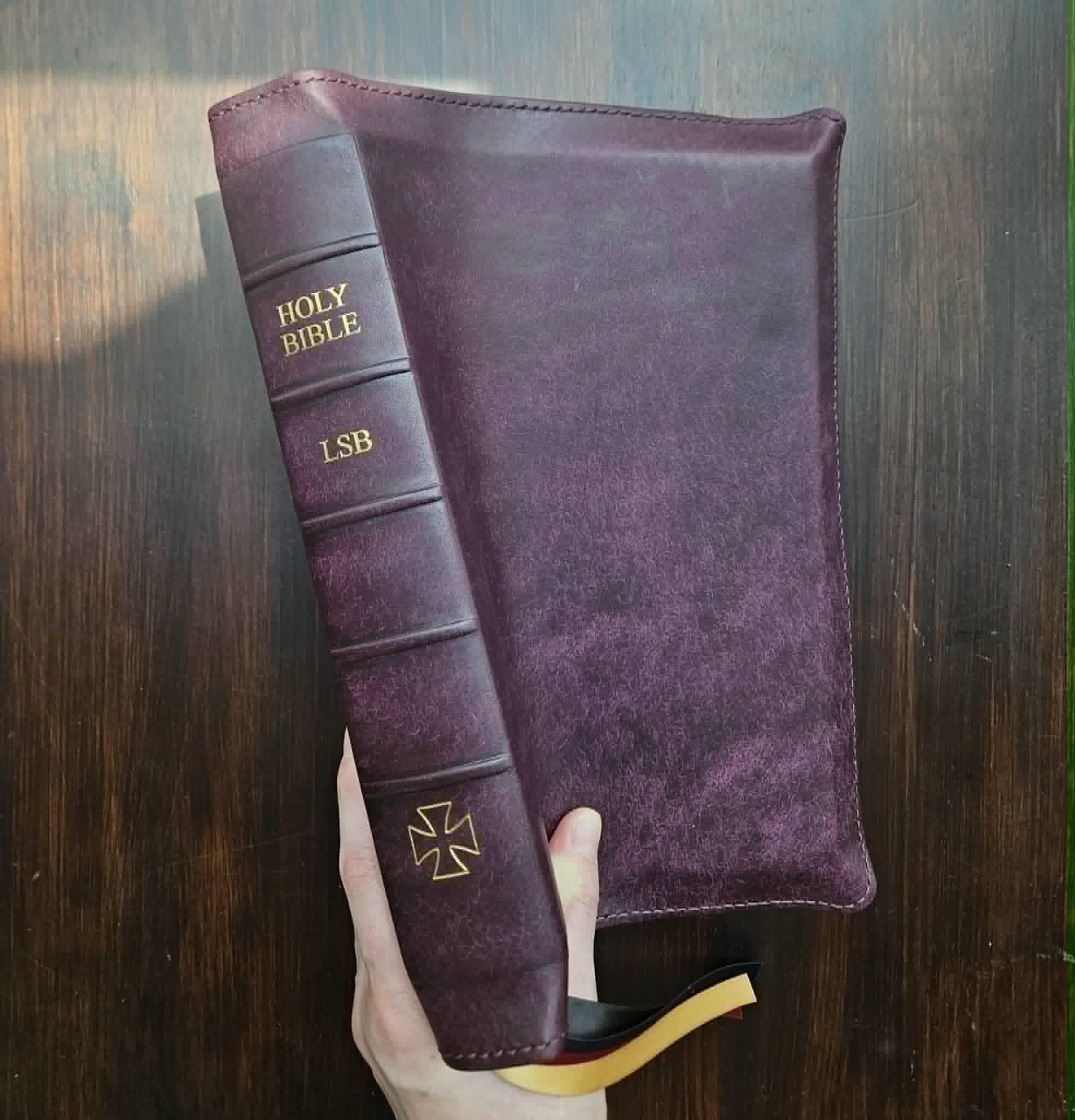 Legacy Standard Bible Rebind in Violet Badalassi Carlo - Pueblo view 1
