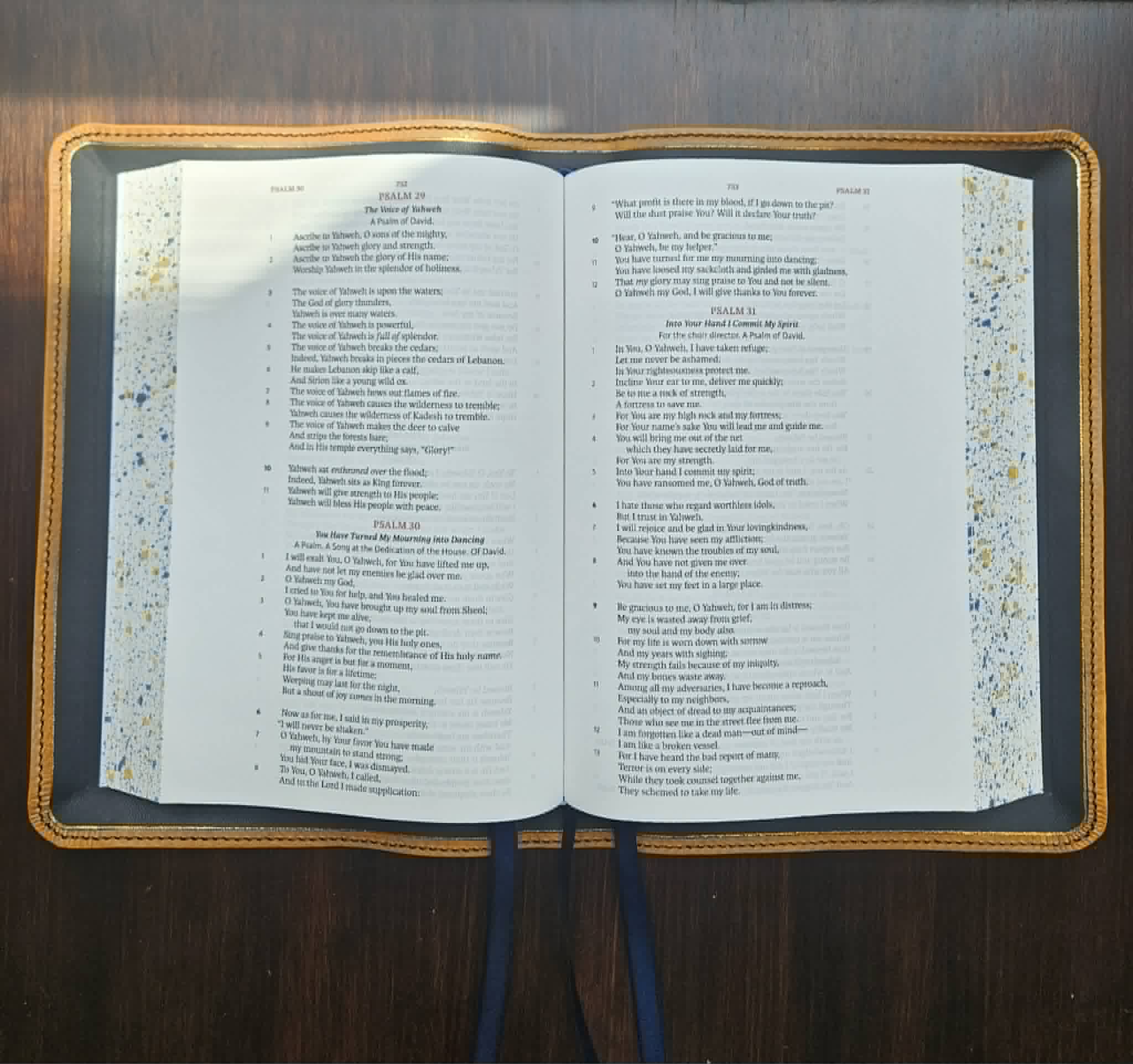 Legacy Standard Bible Rebind Yellow Pebbled Badalassi Carlo view 5