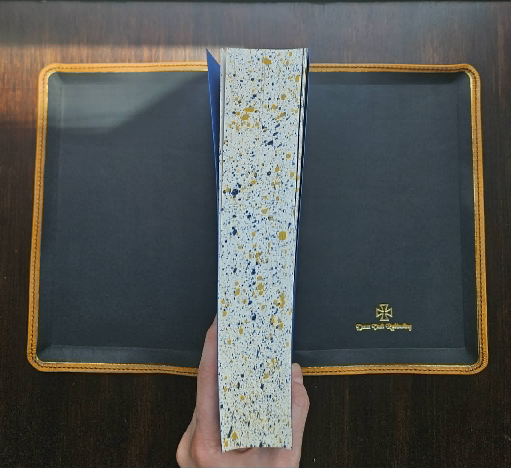 Legacy Standard Bible Rebind Yellow Pebbled Badalassi Carlo view 2