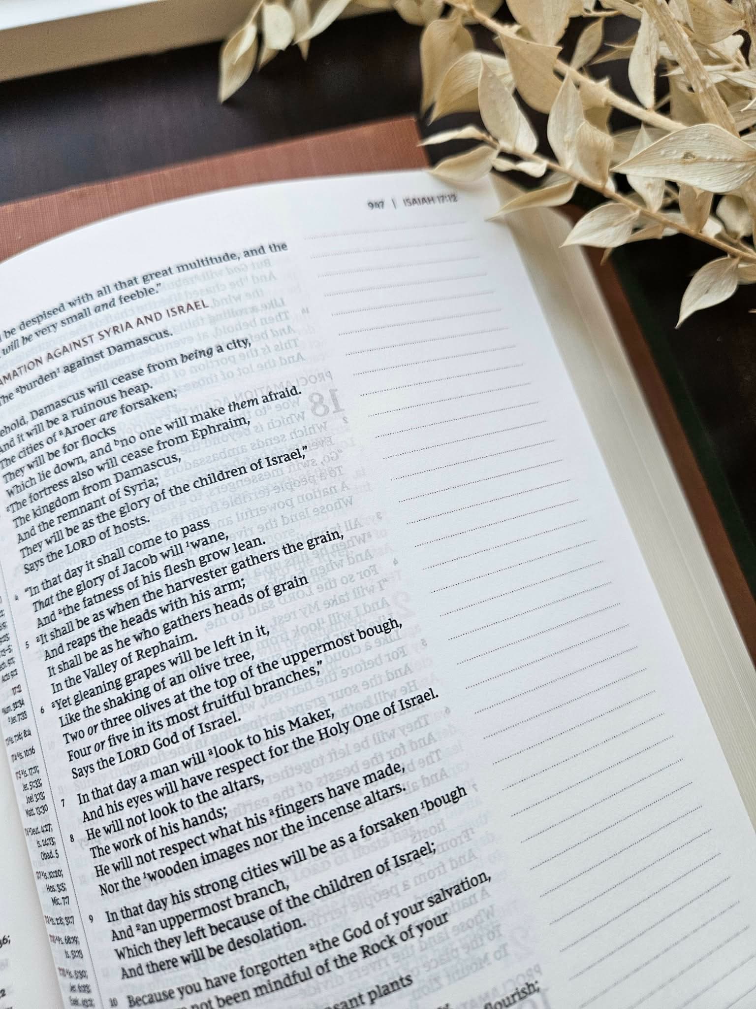 Thomas Nelson - Green NKJV Journaling Bible / Reference Bible / Single Column/ Pueblo Emerald view 5